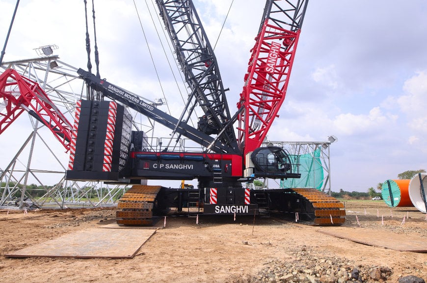 SANY INDIA DELIVERS 8 UNITS OF SCC7500A TO SANGHVI MOVERS LIMITED